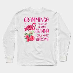 Grammingo Like A Normal Grammy Flamingo Lover Grandmother Long Sleeve T-Shirt